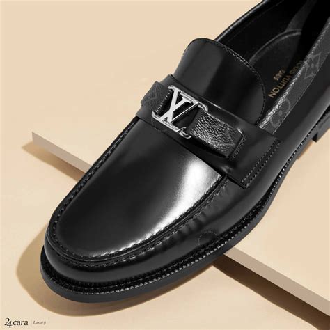 lv black loafers|louis vuitton loafer men's.